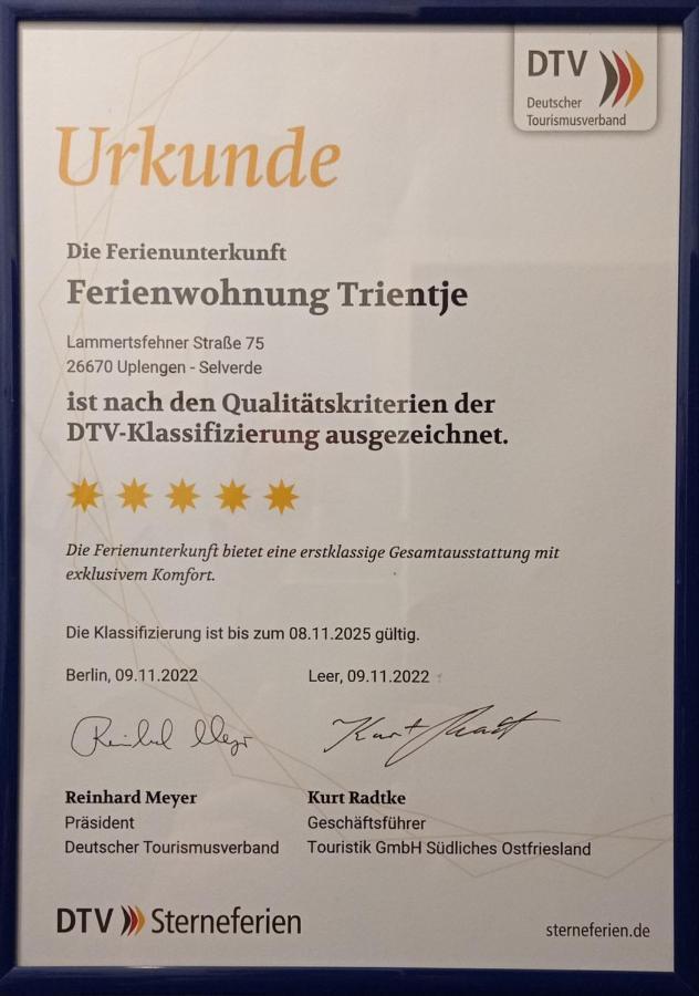 FeWo Trientje Uplengen Exterior foto